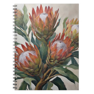 Beautiful Protea Flowers from South Africa Notebook