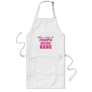 Beautiful Puerto Rican Babe Long Apron