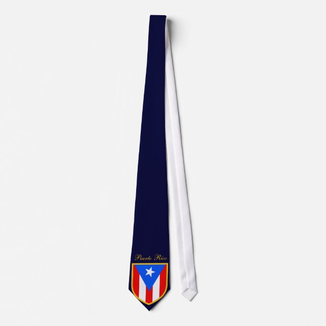 Beautiful Puerto Rico Flag Tie (Front)
