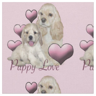 Beautiful "puppy love" fabric