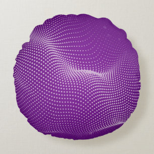 Beautiful purple abstract background. Violet neutr Round Pillow