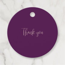 Beautiful Purple Background Favour Tags