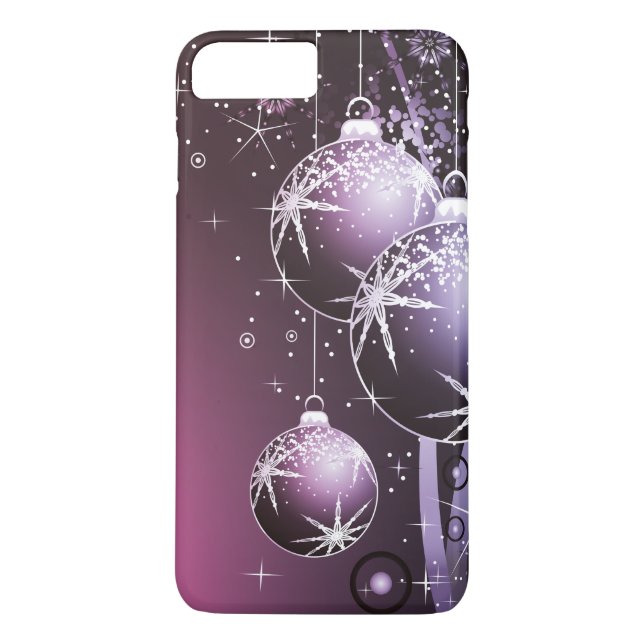 Beautiful Purple Christmas Design Case-Mate iPhone Case (Back)