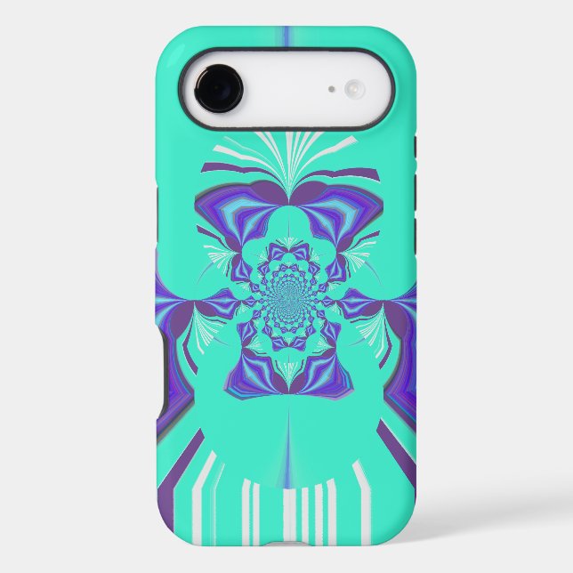Beautiful Purple Cyan Iridescent Blue vector colou (Back)
