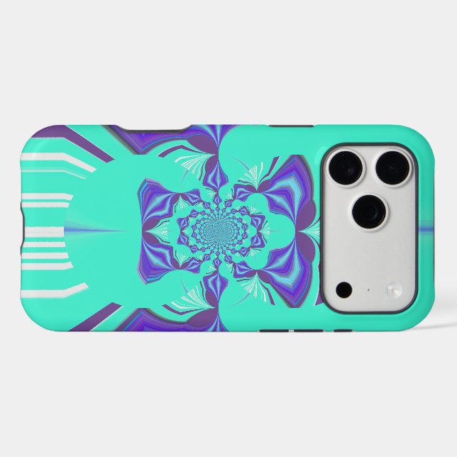 Beautiful Purple Cyan Iridescent Blue vector colou (Back (Horizontal))