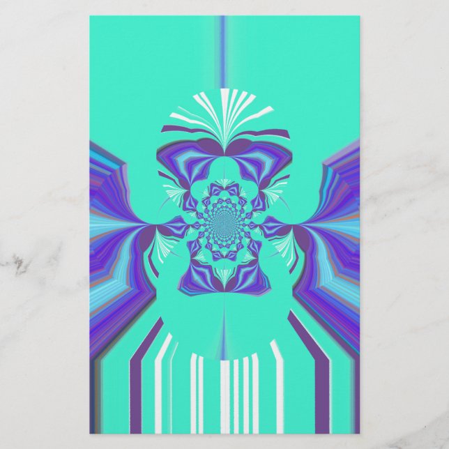 Beautiful Purple Cyan Iridescent Blue vector colou (Front)