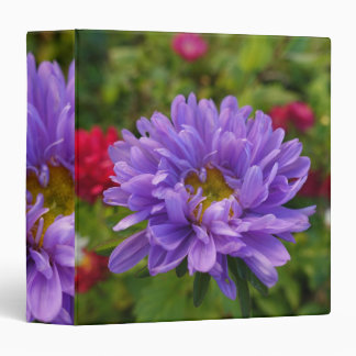 Beautiful purple daisy flowers binder