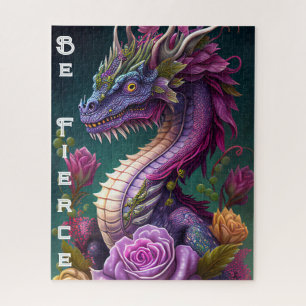 Beautiful Purple Dragon Jigsaw Puzzle