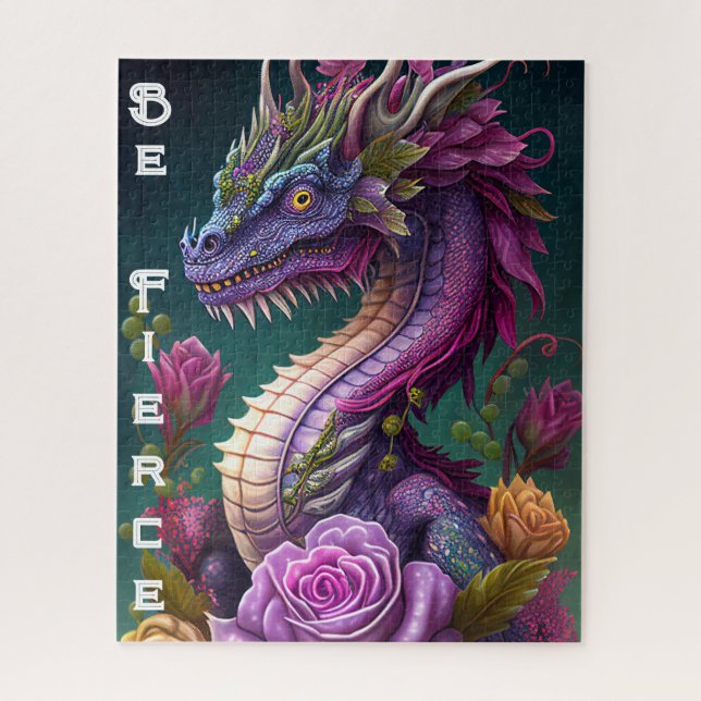 Beautiful Purple Dragon  Jigsaw Puzzle (Vertical)