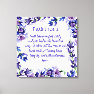 Beautiful Purple Floral Watercolor Wall Art