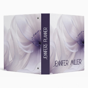 Beautiful purple flower closeup  binder