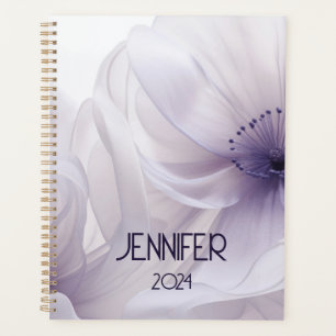 Beautiful purple flower closeup  planner