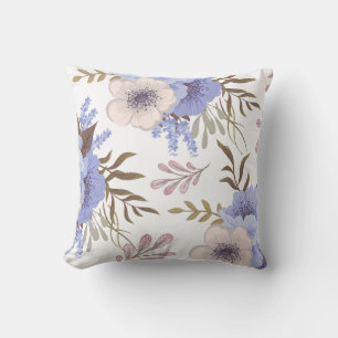 Beautiful Purple Flower Throw Pillow
