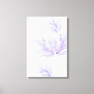 Beautiful purple flowers canvas print