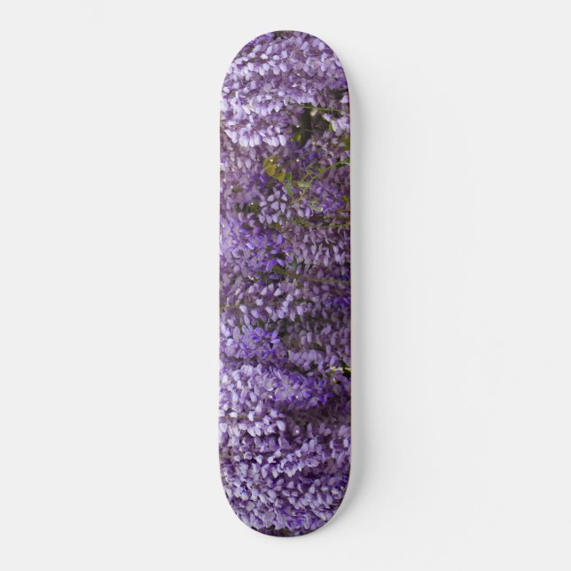 Beautiful Purple Flowers Skateboard (Front)