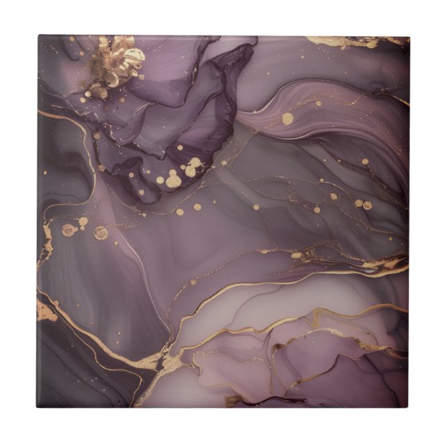 Beautiful purple gold home tiles (Front)
