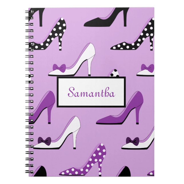 Beautiful Purple Heels Notebook (Front)