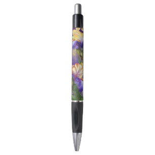 Beautiful Purple Iris Flowers Pen