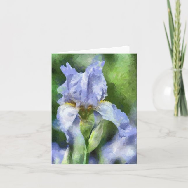 Beautiful Purple Iris Notecard (Front)