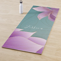 Beautiful purple lotus flowers Personalized Yoga M