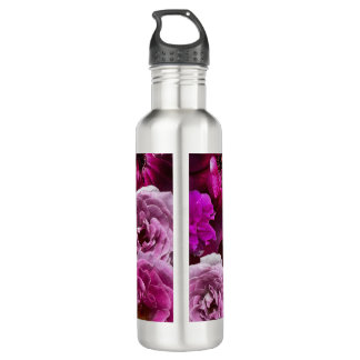 Beautiful Purple Rose Collage 710 Ml Water Bottle