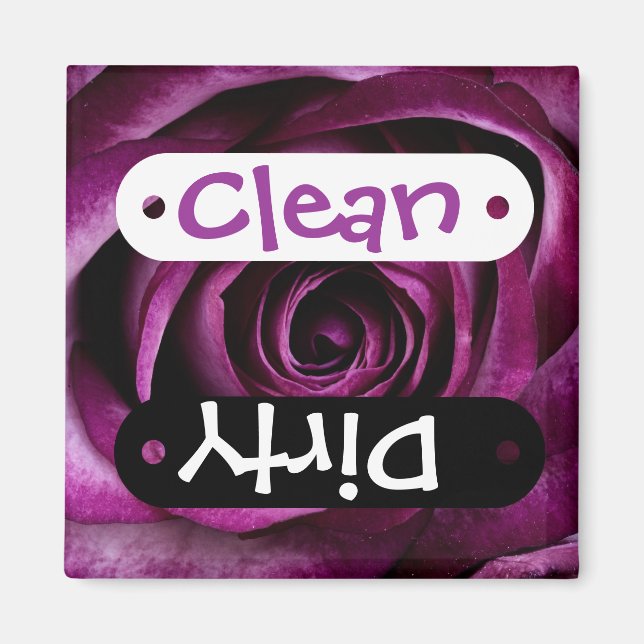 Beautiful Purple Rose Flower Petals Girly Gifts Magnet (Front)