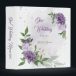 beautiful purple shades flowers greenery album binder<br><div class="desc">beautiful purple lilac and white flowers with some green leaves botanical photo album binder.</div>