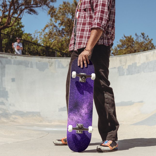 Beautiful Purple Space Skateboard (Outdoor 2)