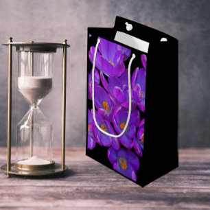 Beautiful Purple Spring Crocuses Floral Small Gift Bag