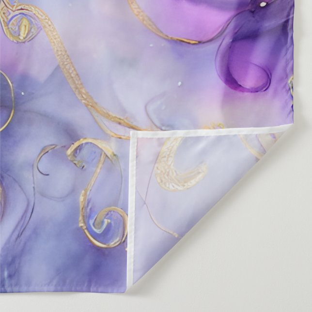 Beautiful Purple Swirling Seamless Pattern Tapestry (Detail)