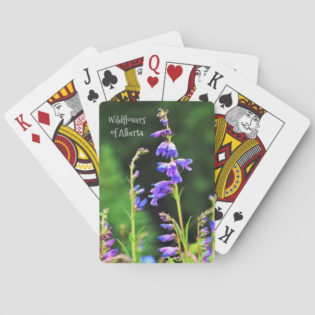 Beautiful Purple Wildflowers Blooming in Canada Playing Cards (Back)