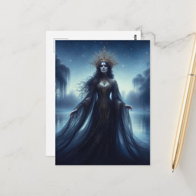 Beautiful Queen of the Night Postcard (Front/Back In Situ)