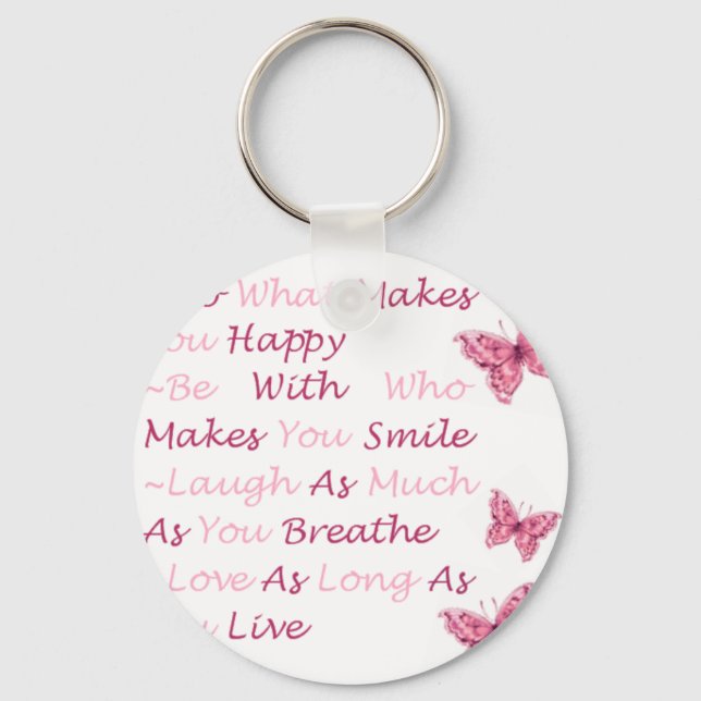 Beautiful Quotes Keychain (Front)