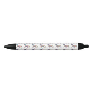 Beautiful Rainbow Colour Horse Thunder_Cove  Black Ink Pen