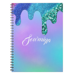 Beautiful rainbow colour personalized  notebook