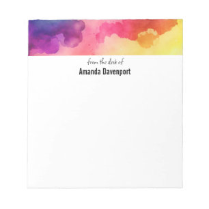 Beautiful Rainbow Colours Abstract Design Notepad