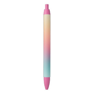 Beautiful Rainbow Colours Colourful Modern Templat Blue Ink Pen