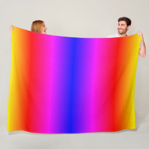 Beautiful Rainbow Colours Fleece Blanket
