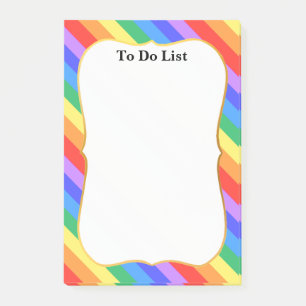 Beautiful Rainbow Colours Post-it Notes