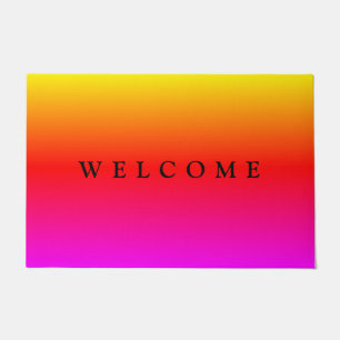 Beautiful Rainbow Colours - Welcome Doormat
