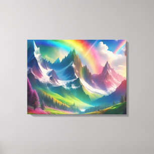 Beautiful Rainbow Fantasy Realm Canvas Print