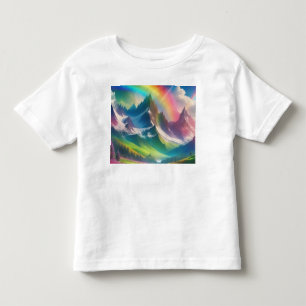 Beautiful Rainbow Fantasy Realm Toddler T-shirt