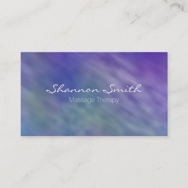 Beautiful Rainbow Sky Minimal Elegant Business Card (Front)