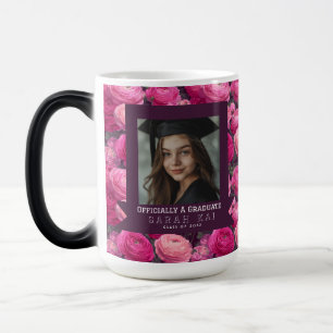 Beautiful Ranunculus Floral College Grad Magic Mug