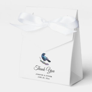 Beautiful Raven on a Tree Branch Favor Box