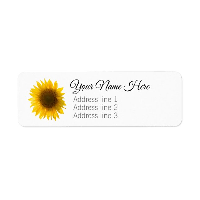 Beautiful Real Sunflower Photo Minimalist Pattern (Front)