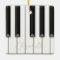 Beautiful Realistic Piano Keys Personalized Music