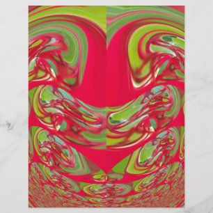 Beautiful Red and Green Texture Colour Abstract Ar
