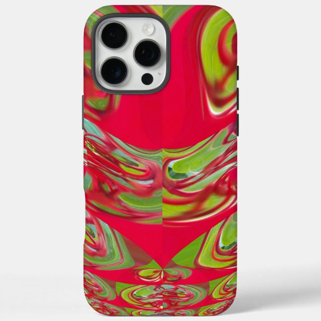 Beautiful Red and Green Texture Colour Abstract Ar Case-Mate iPhone Case (Back)