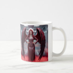 Beautiful red angle coffee mug